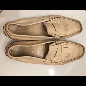 Prada loafers cream size 10